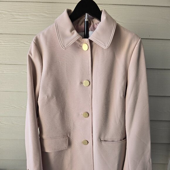 T Tahari Jackets & Blazers - T Tahari Sophie Single-Breasted Coat - Rose Quartz Pink
